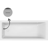 Ванна Excellent Marella Slim 170x70 WAEX.MAE.170.070.WHS (c сифоном, без ножек) - Превью изображения №2 — Интернет-Магазин TECNO.BY