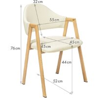 Mio Tesoro Луна DC-048A (белый/дерево) Image #5