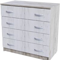 Стендмебель Бася КМ-554-М (дуб крафт белый/дуб крафт серый)