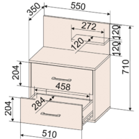 Интерлиния Loft LT-Т55 (дуб золотистый-антрацит) Image #3