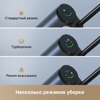 Вертикальный моющий пылесос Dreame G10 Wet and Dry Vacuum HHR12A (евровилка, черный) - Превью изображения №6 — Интернет-Магазин TECNO.BY