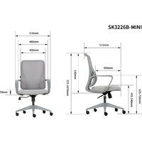 Офисное кресло FOX HOUSE Rogen SK3226mini Low Back 50.044 (синий) - Превью изображения №18 — Интернет-Магазин TECNO.BY