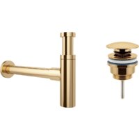 Wellsee Drainage System 182121003 (сифон, донный клапан, золото)