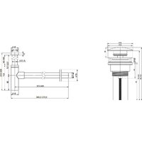 Wellsee Drainage System 182121003 (сифон, донный клапан, золото) Image #4