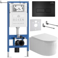 Roxen Royal Matt в комплекте с инсталляцией StounFix Dual Fresh 6 в 1 968211 (кнопка: черный) Image #2