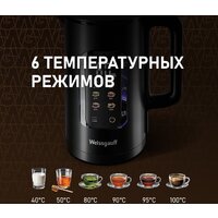 Электрический чайник Weissgauff WK 1500 Db Touch BodyCool - Превью изображения №6 — Интернет-Магазин TECNO.BY