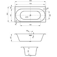 Wellsee Dream For More 181x90 237901000 (встраиваемая ванна белый глянец) Image #8