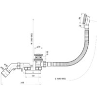 Wellsee FreeDom 150x80 231101002 (встраиваемая ванна белый глянец, сифон-автомат глянцевый белый) Image #9