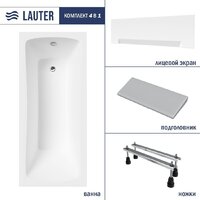 Lauter Bianca 160х70 21207160 (с ножками, серым подголовником и белым лицевым экраном)