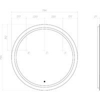 Vigo Зеркало Holly Classic 800 Image #8