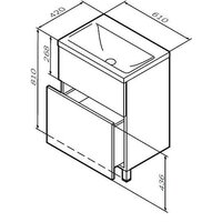 AM.PM Тумба под умывальник GEM M90FSX06022WG32 Image #10