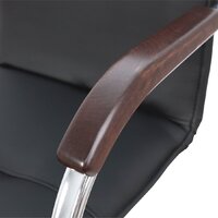 AksHome Samba Aks-1 Pegasso (черный/подлокотники дерево темное) Image #5