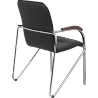 AksHome Samba Aks-1 Pegasso (черный/подлокотники дерево темное) Image #4