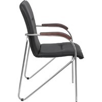 AksHome Samba Aks-1 Pegasso (черный/подлокотники дерево темное) Image #3