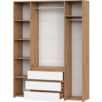 Mio Tesoro Некст 1 4-х створчатный (дуб золотой/белый) Image #2