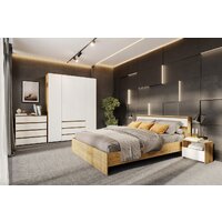 Mio Tesoro Некст 1 4-х створчатный (дуб золотой/белый) Image #3