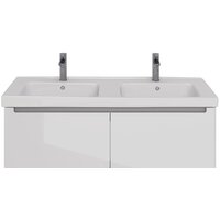  Lemark Тумба под умывальник Buno Mini 125 LM05BM125T (белый глянец) - Превью изображения №2 — Интернет-Магазин TECNO.BY