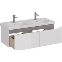  Lemark Тумба под умывальник Buno Mini 125 LM05BM125T (белый глянец) - Превью изображения №3 — Интернет-Магазин TECNO.BY