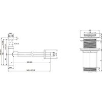 Wellsee Drainage System 182121002 (сифон, донный клапан, золото) Image #4