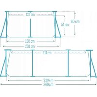 Каркасный бассейн Intex Rectangular Frame 28266 (220x150x60) - Превью изображения №11 — Интернет-Магазин TECNO.BY