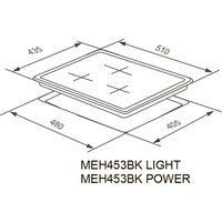 Варочная панель Meferi MEH453BK Light - Превью изображения №10 — Интернет-Магазин TECNO.BY
