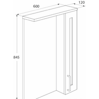 IDDIS Шкаф с зеркалом Sena 60 SEN6000i99 Image #2