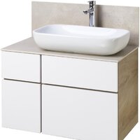 Акватон Тумба под умывальник Мишель 80 1A244501MIX40 (дуб энд./белый)