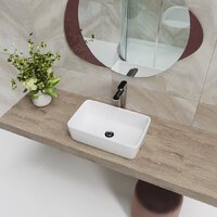 Умывальник Lauter 21674A + клапан 21190B + сифон 21635B (черный матовый) - Превью изображения №4 — Интернет-Магазин TECNO.BY