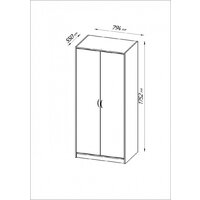 Mio Tesoro Мини 2 двери 2.07.01.030.12 (черный/сонома) Image #4