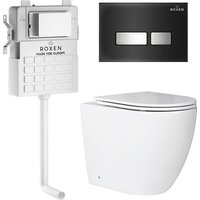 Roxen Antares в комплекте с инсталляцией Attach 5 в 1 967099 (кнопка: черный)