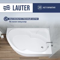 Ванна Lauter Geneva 170x105 2103170R (с каркасом и сифоном 21Y31001 матовый черный) - Превью изображения №3 — Интернет-Магазин TECNO.BY