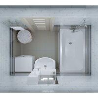 Triton Стандарт 120x70 (с ножками, экраном и сифоном) Image #4