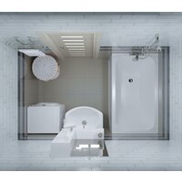 Triton Стандарт 120x70 (с ножками, экраном и сифоном) Image #6