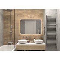 Континент Зеркало Burzhe LED 100x70 (МДФ с функцией анизапотевания, нейтральная подсветка) Image #9