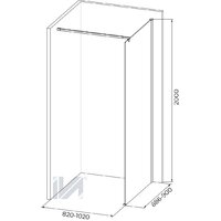 Душевая стенка IVA WIX90T - Превью изображения №3 — Интернет-Магазин TECNO.BY