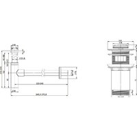 Wellsee Drainage System 182121001 (сифон, донный клапан, золото) Image #4