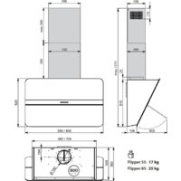 Falmec Flipper Design 55 800 м3/ч (черный) Image #6