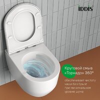 Унитаз подвесной IDDIS AIGRDSEi25 - Превью изображения №2 — Интернет-Магазин TECNO.BY