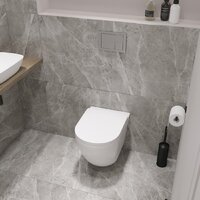 Унитаз подвесной Lauter Vortex 2110830 + TECE Kit 9400413 с кнопкой (белый) - Превью изображения №10 — Интернет-Магазин TECNO.BY