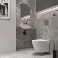 Унитаз подвесной Lauter Vortex 2110830 + TECE Kit 9400413 с кнопкой (белый) - Превью изображения №8 — Интернет-Магазин TECNO.BY