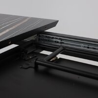 Lepremo AV 1208 HPL+МДФ раздвижной 1200-1600x800 (черный тунис/черный) Image #16