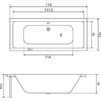 Lauter Oasis 175 21203075 (с ножками и сифоном 21Y11010 хром) Image #35