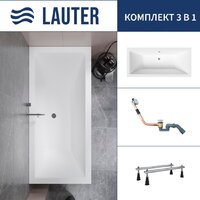 Lauter Oasis 175 21203075 (с ножками и сифоном 21Y11010 хром)