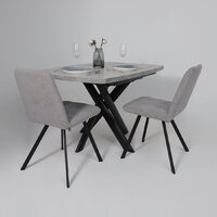 Мамадома Leonel-130 раздвижной 130-165х85 (серый сланец/черный) Image #4