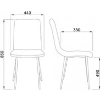 AksHome Dallas 76330 (велюр, горчичный/черный) Image #10