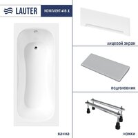 Lauter Sophia 160х70 21205160 (с ножками, серым подголовником и белым лицевым экраном)