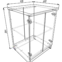 ЭлиГард Urban ШСК2с 60 (белый/дуб ланселот) Image #4