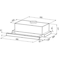 Кухонная вытяжка Krona Kamilla F 450 inox КА-00009803 (нержавеющая сталь) - Превью изображения №14 — Интернет-Магазин TECNO.BY