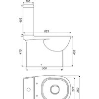 Унитаз напольный Sanita Quadro QDRSLCC01151022 - Превью изображения №2 — Интернет-Магазин TECNO.BY