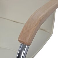 AksHome Samba (Pegasso крем/подлокотники дерево светлое) Image #4